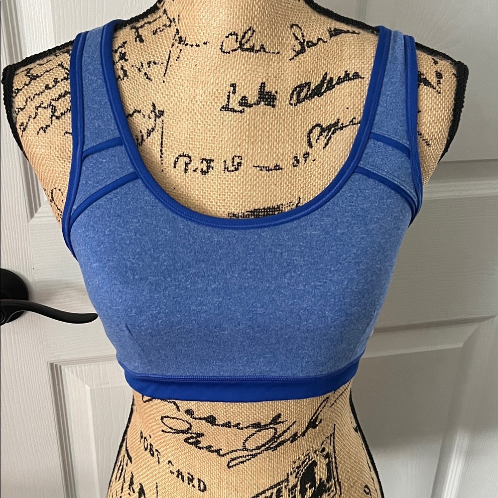 Blue Women's Sports Bra Marika tek medium
